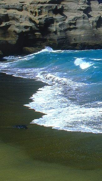 green beach hawaii