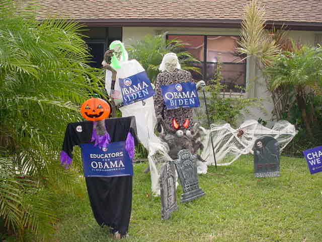 free Obama yard signs as